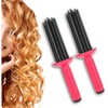 VINGVO Curly Hair Brush, 2PCS Portable Curling Roll Comb, Professional