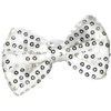 Rhode Island Novelty 5"X3.5" LIGHT-UP SILVER SEQUIN BOWTIE