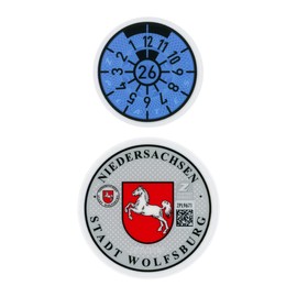 Z Plates Wolfsburg 2026 Rear Novelty Sticker