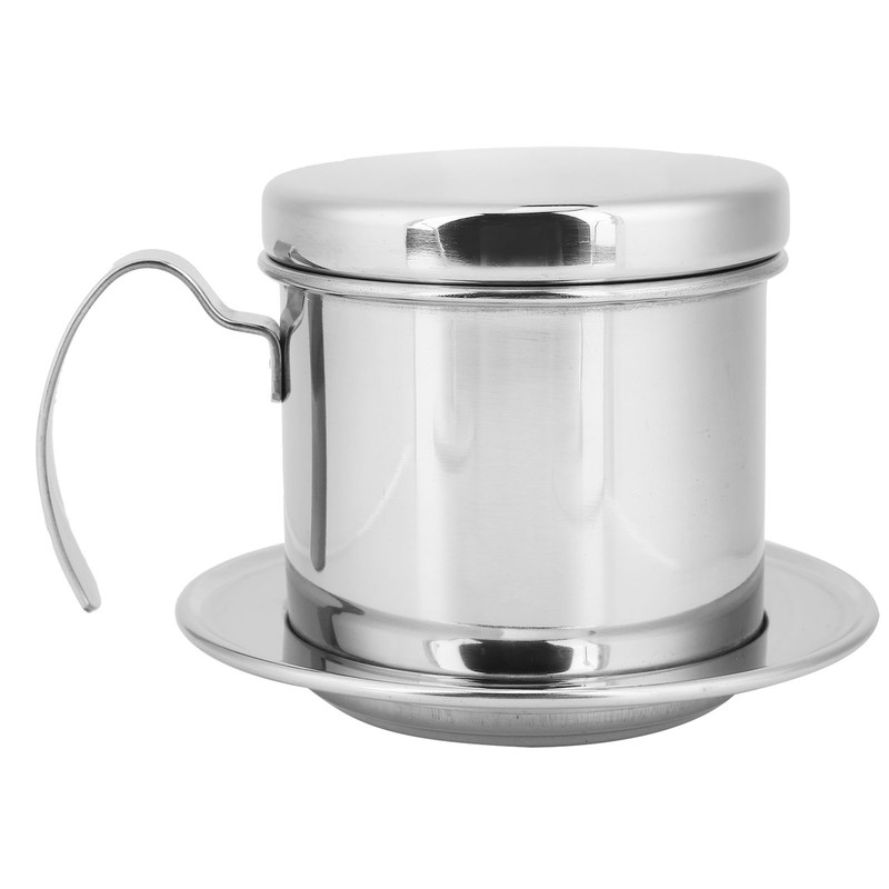 Drip Coffee Filter Pot Silver 304 Stainless Steel Hhousehold Bbrewing