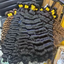 Raw Unprocessed Cambodian Hair Bundle One Donor Natural Wave Ready to Shipstyle: raw hair, color: 1pcs burmese curly, Stretched Length: 10 Inches