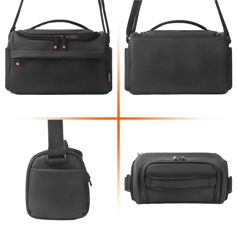 FOSOTO SLR Camera Bag, Large Capacity, Shoulder Bag, Oblique Bag,