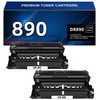 2 Pack DR890 DR-890 Drum Unit Compatible Replacement for Brother