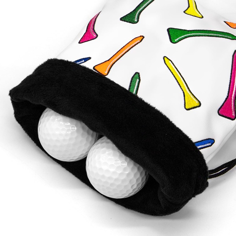 PU Golf Ball Tennis Ball Storage Pouch Ball Bag Golf