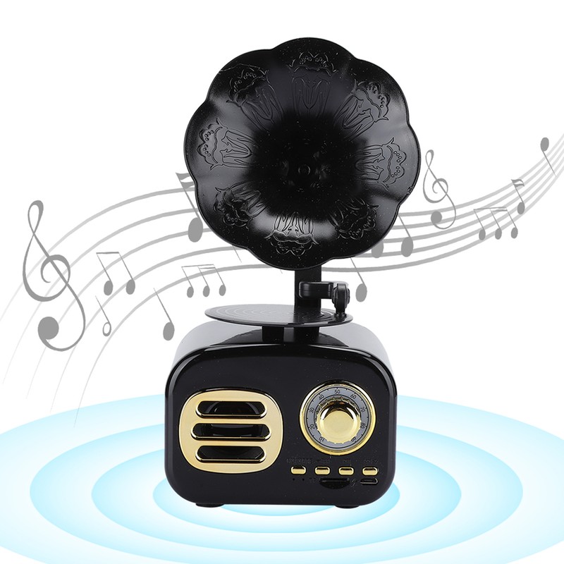 Mini Retro Bluetooth Smart Speaker Portable Loudspeaker Music Player for