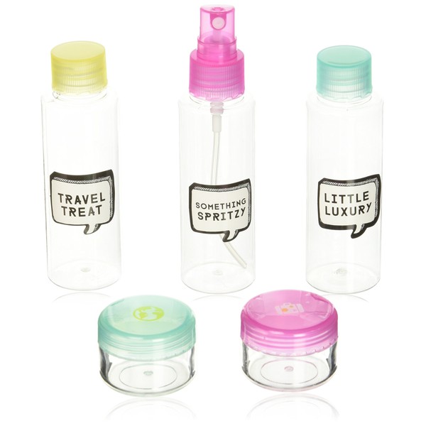 NPW Clear Plastic Hand Luggage Bottles for Liquids