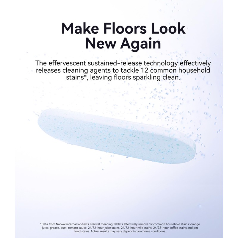 NARWAL Robot Vacuum and Mop Floor Cleaning Tablets (Model: Only