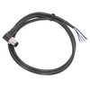 M12 Connector Cable 4 Pin Shielded Right Angle Waterproof Aviation