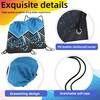 6 Pcs Cheer Drawstring Backpack Cheerleading Drawstring Bag Cheer Accessories