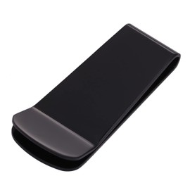 DonDon Men's Money Clip Stainless Steel Black