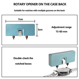 Watch Link Removal Kit, Tools to Adjust and Remove Bracelets，Pin Remover for Sizing Strap，Watch Band Adjustment Tool Kit with Extra Replacement (Black+Blue)