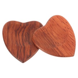 Milisten Guitar Picks Guitar Picks 2pcs Wooden Guitar Heart Shaped Guitar Pick Heart Shaped Plectrum Ukulele Picks Picks Heart Shape Guitar Accessories Guitar Accessories
