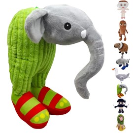 AUNGCSHE Soft Tralalero Tralala Cuddly Toy, Italian Brain Red, Perfect for Children and Adults, Collectable, Cuddly Toy for Fans (Green Elephant)