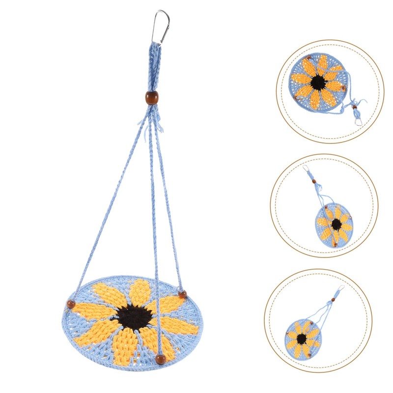 Kisangel Bearded Dragon Hammock Swing Toy Reptile Hammock Bed for