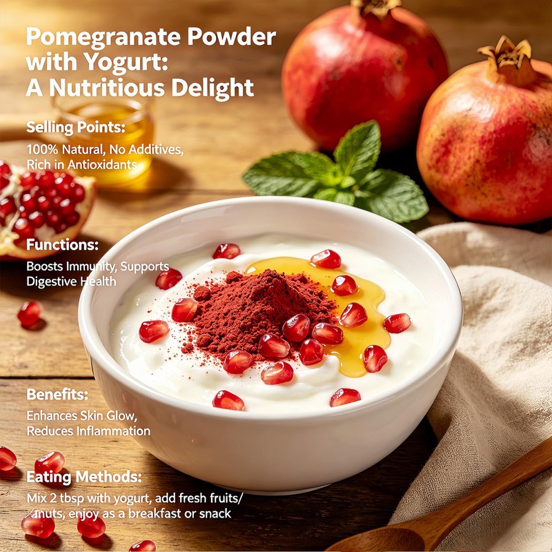 Pomegranate Powder 10oz Natural Fruit Juice Powder Baking Coloring Canned