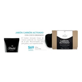 Jabón Carbón Activado Con Coco Orgánico