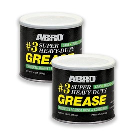 ABRO Masters #3 Wheel Bearing Grease 16 oz — Super Heavy-Duty Sodium-Based Automotive Grease, Multi-Purpose Lubricant for Bearings, Trucks, Marine, Buses & Tractors