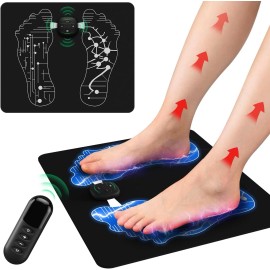 AMZTRONICS EMS Foot Massager Mat via Hand Remote Control