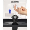 2 Pcs 2 Inch Hair and Debris Strainer, Black Coating