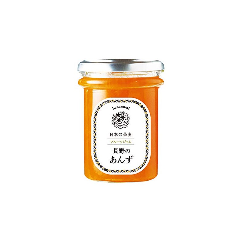 Hananomi Fruit Jam, Nagano Apricot, 5.6 oz (160 g)