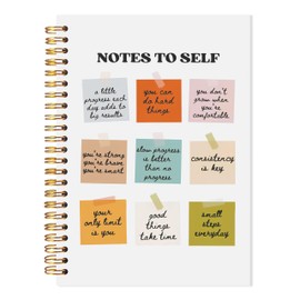 LADOCK Note to Self Mental Health Spiral Notebook, Self Love Gifts, Therapy Journal for Women, Therapy Counselor Office Must Haves, Inspirational Notebooks for School Work, 5.5x8.3