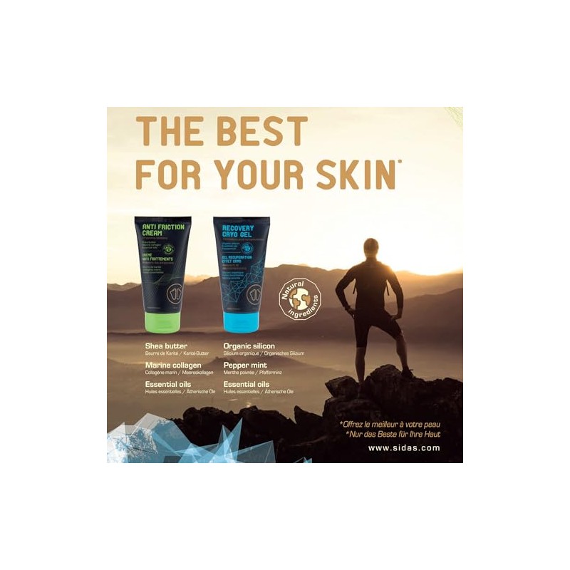 Sidas Crema de recuperación Unisex para Adultos con Efecto criogénico,