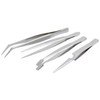 Surtek 115200 Juego de pinzas de presición tipo tweezer, 4