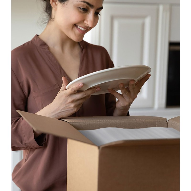 100% Compostable Packing Foam Sheets-KTOB 100 Pack 12”x 12”Eco Friendly