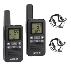 Retevis RB67AU Two Way Radios, Handheld Radio, License Free Walkie Talkies for Adults, Group Call, Portable Lightweight Talkie Communicating(2pack)