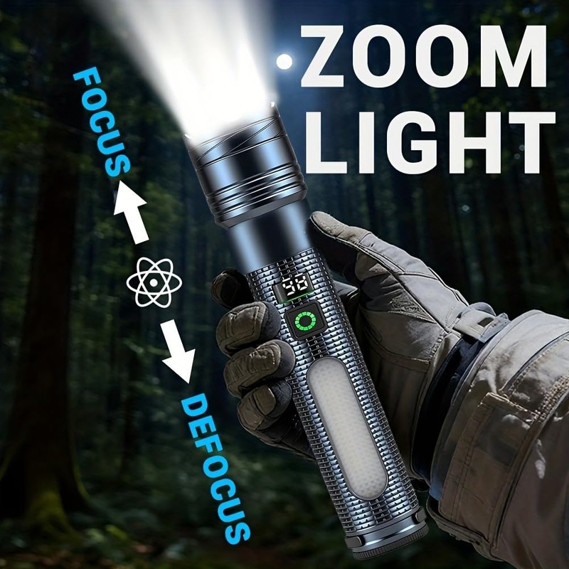 Skywolfeye 2 Pack Rechargeable Flashlights High Lumens, 5 Modes Led