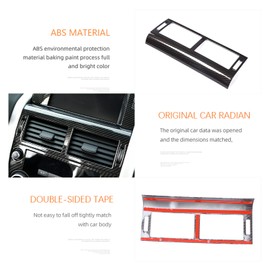 Carbon Fiber For LR Discovery Sport 2015 2016 2017 2018 2019 ABS Air Condition Vent Outlet Trim