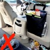 Waterproof Car Trash Can Bin Waste Basket Storage Garbage Seat