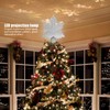 Christmas Tree Topper Projection Lamp Ornament Night Decorative Light for