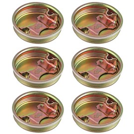 Sanbege Drum Bung Plug, 2" Steel Bung Cap with Gasket for 55 Gallon Barrels, Drums, Pack of 6