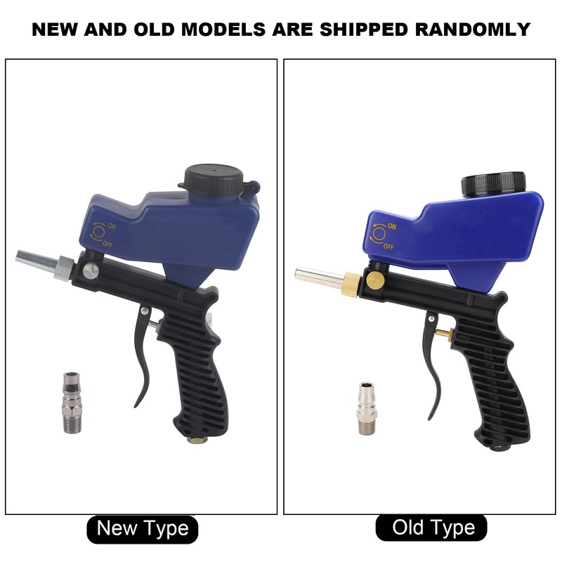 Gravity Feed Sandblasting Gun Air Sand Blaster Spray Handheld Tool