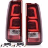 ALLGOOD LED Tail Lights w/Bulbs, Compatible with Chevy Silverado Pickup