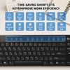 MIKUSO Arabic English Keyboard,Wired Keyboard Not Fading Bilingual Letters