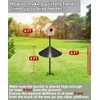 Garbuildman Metal Squirrel Baffle for Bird Feeder Pole, Outside Pole