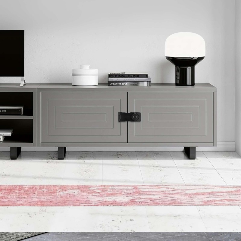 Lpraer 5 Inch Hasp Combination Lock Security Hasp Lockable Hasp