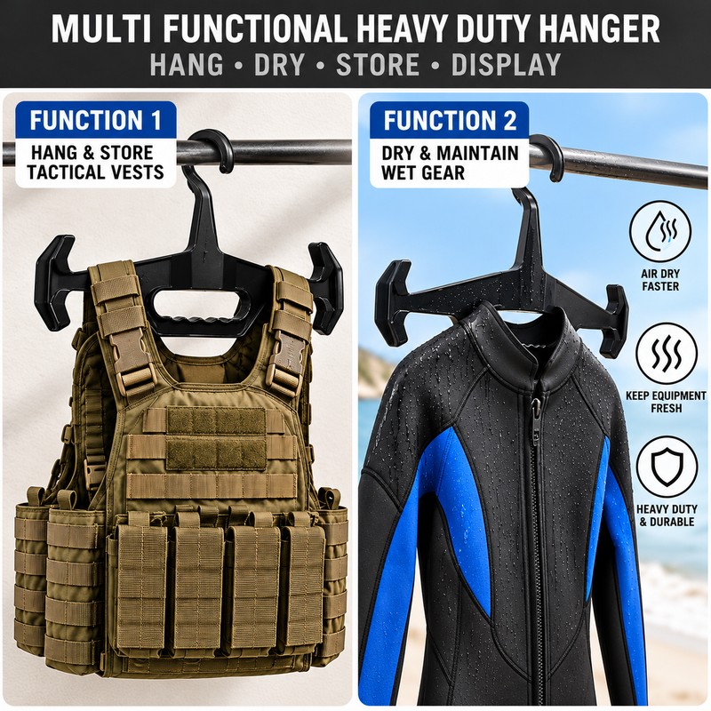 Heavy Duty Tactical Vest Hanger for Hunting & Outdoor Gear