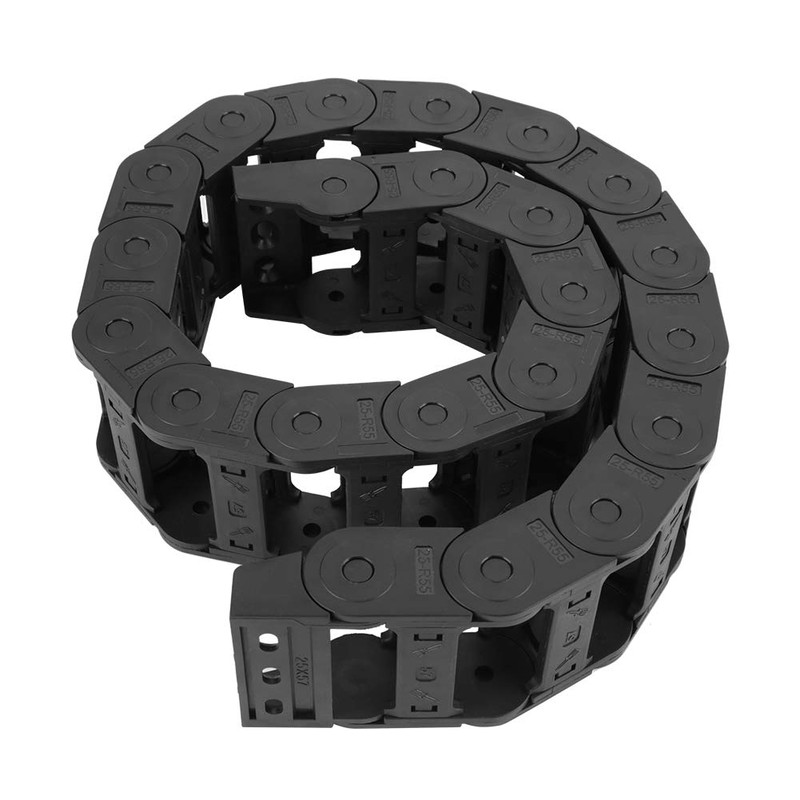 R55 25mm x 57mm Black Plastic Cable Wire Carrier Drag