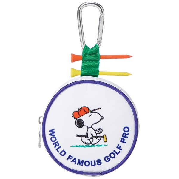 LITE Snoopy Golf C-93 Ball Case with Tee Holder BC Snoopy Golf Pro 2 Wood Tees