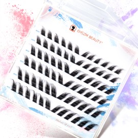 Ehszm Beauty Upgraded,L Curl Lash Clusters 10-14mm D Curl,Fox Eye Lash Clusters,Ultra-Soft Individual Lashes,Empowered by New Softening Factor. No Plastic Feel,New Comfort - Mulan Style