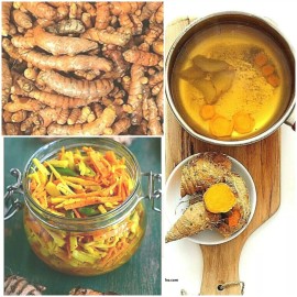 Roots Organic Turmeric Roots 8oz, Certified USDA, Fresh, Boost your Immune System,