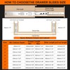 10 inch Drawer Slides 4 Pairs (8pcs) 3 fold Full