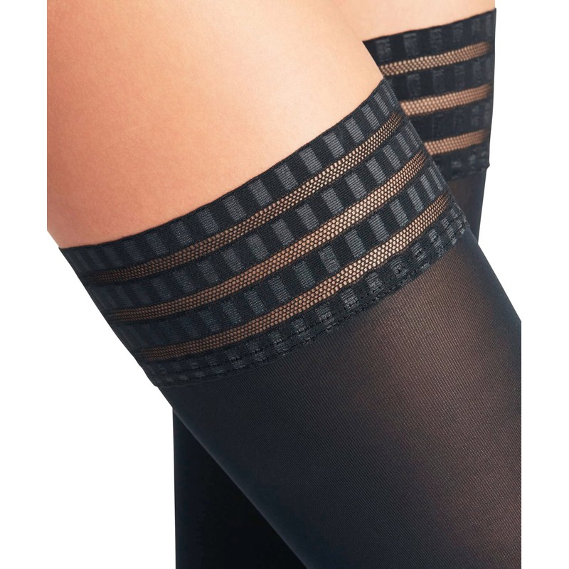 FALKE Women's Stay-Ups, Blue Navy 6179
