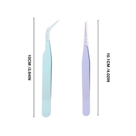 Precision Tweezers Set – 6-Piece Tweezer Set for Facial Hair Removal, Eyebrow Shaping & Ingrown Hair Treatment, Straight & Curved Tips, Colorful Design with Protective Case