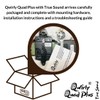 Chiming Quartz Clock Movement Qwirly True Tone Quad Plus -