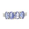 Natural Tanzanite 925 Solid Sterling Silver Engagement Ring Size 6,