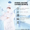 Overol Master - Overol Lavable Impermeable Comodo (Blanco, M)